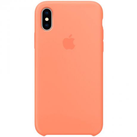 Чехол для Apple iPhone X Silicone Case Peach