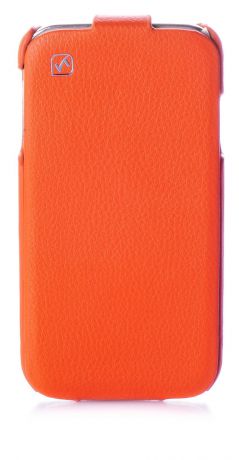 Чехол книжка HOCO кожа orange для Samsung Galaxy S4,450039, оранжевый