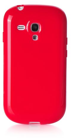 Чехол iNeez накладка силикон мыльница red для Samsung Galaxy S3 mini,420027, красный