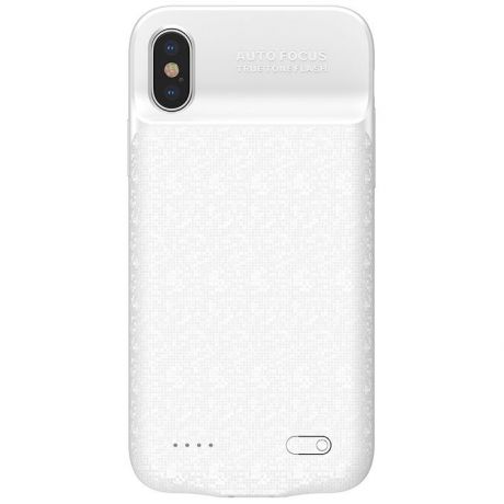 Чехол-аккумулятор Baseus Plaid для iPhone X/XS 3500мАч - Белый