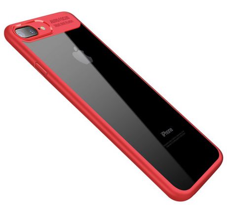 Чехол для iPhone 7 Plus/8 Plus с прозрачной задней панелью CAFELE - Красный