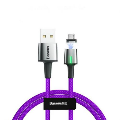 Кабель магнитный Baseus Zinc Magnetic Cable USB For Micro 2.4A 1m Purple