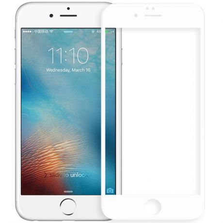 Защитное стекло 5D Unipha Full Glue закалённое для Apple iPhone 6 Plus/6S Plus, белое