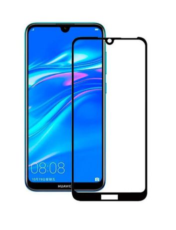 Защитное стекло 5D Unipha Full Glue закалённое для Huawei Y7 (2019), чёрное