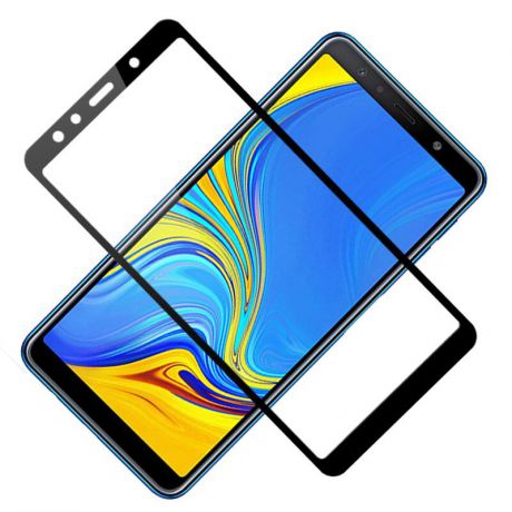Защитное стекло Grand Full Glue для Samsung Galaxy A7 (2018), черный