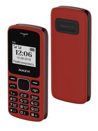 Мобильный телефон MAXVI C23 Red-black