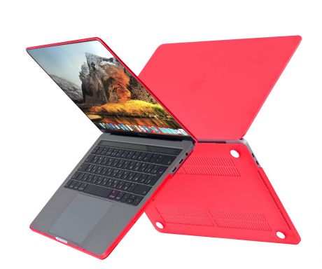 Чехол HardShell Case для Macbook Pro 13 New, красный