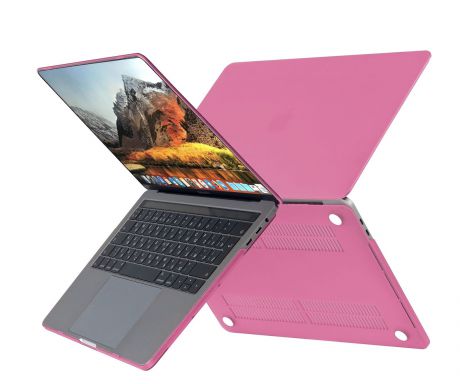 Чехол HardShell Case для Macbook Pro 15 New, светло розовый
