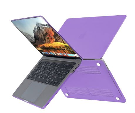 Чехол HardShell Case для Macbook Pro 13 New, фиолетовый