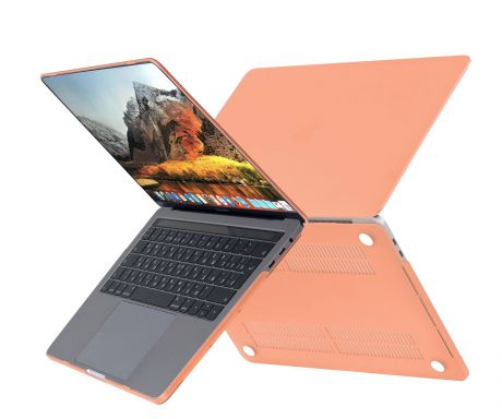Чехол HardShell Case для Macbook Air 13 New, коралловый