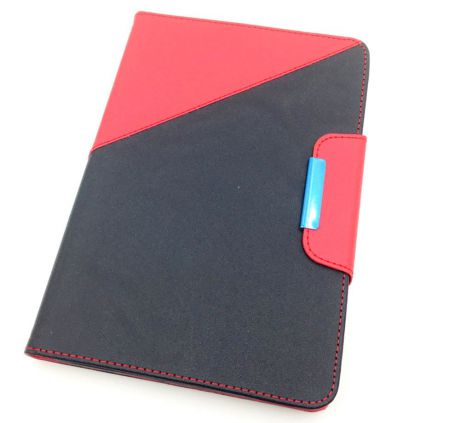 iPad mini 4 Чехол-книжка пластиковая с подставкой и красным хлястиком Мобильная Мода