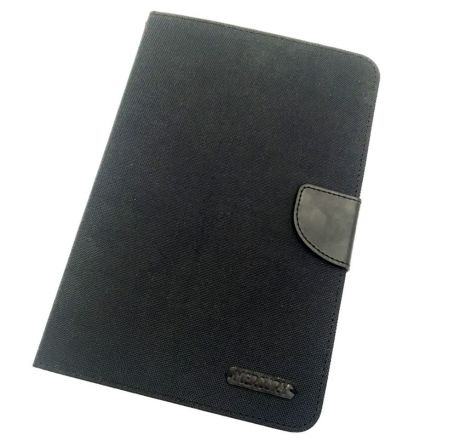 iPad mini 4 Чехол-книжка силиконовая с отделами для карт и хлястиком, черный