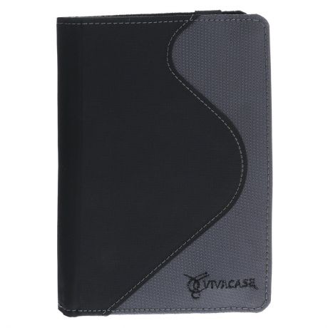 Vivacase S-style Lux обложка для PocketBook Touch 622, Black Grey