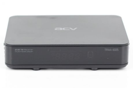 ТВ-тюнер/ресивер ACV Универсальный приёмник цифровых эфирных каналов DVB-T2 с функцией медиаплеера, черный