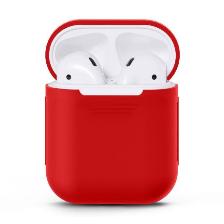 Силиконовый чехол JSK для Apple AirPods, красный