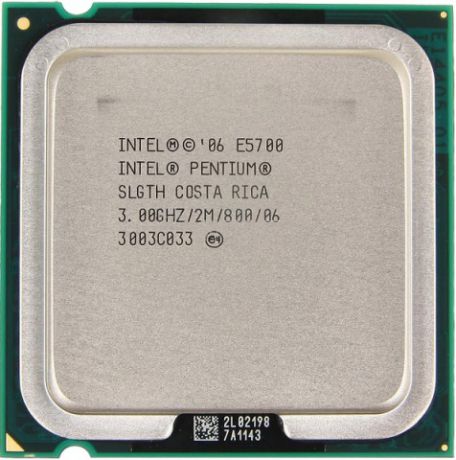 Процессор Intel Pentium E5700 (2M Cache, 3.00 GHz, 800 MHz FSB)