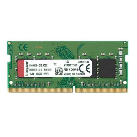 Модуль оперативной памяти Kingston DDR4 8Gb 2400MHz, KVR24S17S8/8
