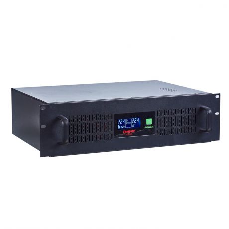 ИБП Exegate Power RM Smart UNL-1500 LCD <1500VA, Black, 2U, 3 евророзетки, USB>