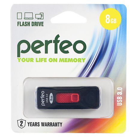 USB Флеш-накопитель Perfeo 3.0 8GB S05 черный