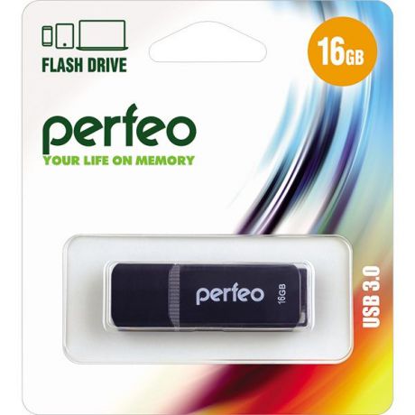 USB Флеш-накопитель Perfeo 3.0 16GB C12 черный