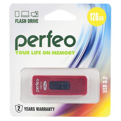 USB Флеш-накопитель Perfeo 3.0 128GB S05 красный