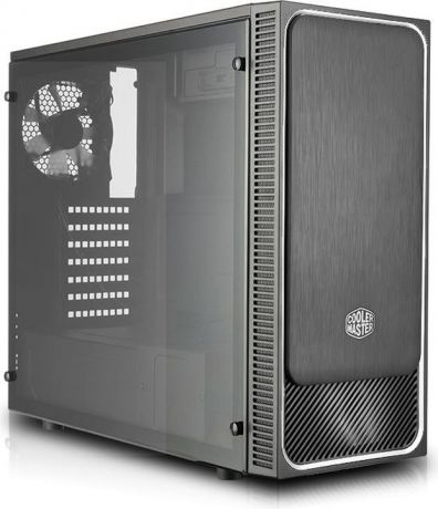 Компьютерный корпус Cooler Master MasterBox E500L, черный, серебристый