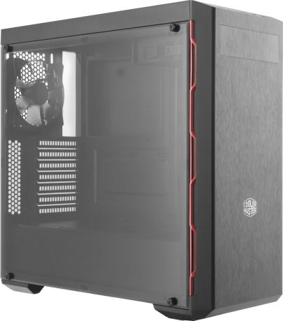 Компьютерный корпус Cooler Master MasterBox MB600L, черный, красный