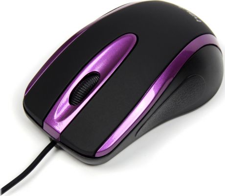 Мышь проводная HV-MS753 USB, black/purple