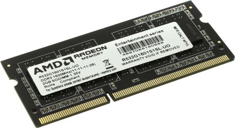 Модуль оперативной памяти AMD Radeon DDR3 2GB 1600Mhz So-DIMM, R532G1601S1SL-U