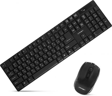 Комплект мышь + клавиатура Crown Micro CMMK-954W, Black