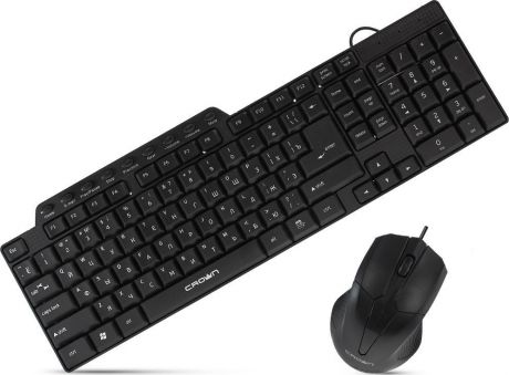 Комплект мышь + клавиатура Crown Micro CMMK-520B, Black