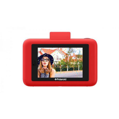 Фотокамера Polaroid Snap Touch с функцией мгновенной печати. LCD touch дисплей 3,5 дюйма, запись видео 1080p. Цвет красный.
