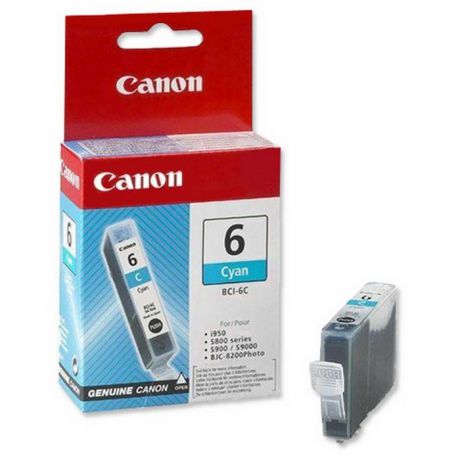 Картридж Canon BCI-6 C, голубой, для лазерного принтера