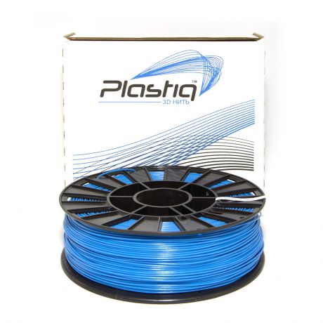 Пластик ABS для 3D печати Plastiq голубой, 1.75 мм, 300 м.