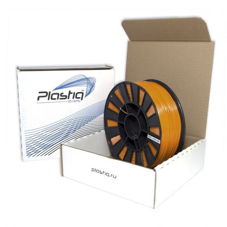 Пластик ABS для 3D печати Plastiq оранжевый, 1.75 мм, 300 м.