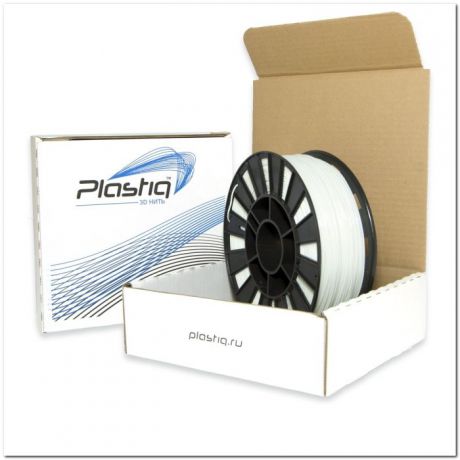 Пластик PETG для 3D печати Plastiq белый, 1.75 мм, 300м