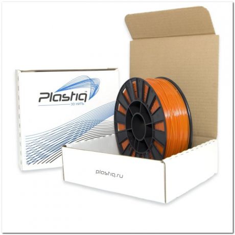 Пластик PETG для 3D печати Plastiq оранжевый, 1.75 мм, 300м