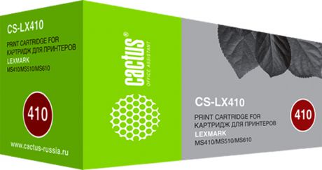 Тонер-картридж Cactus CS-LX410 50F0XA0, черный, для лазерных принтеров