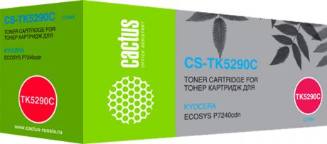 Тонер-картридж Cactus CS-TK5290C, голубой, для лазерных принтеров