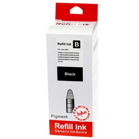 Чернила Inko G490BK для Canon PIXMA G1400, G2400, G3400 черные, 135 мл