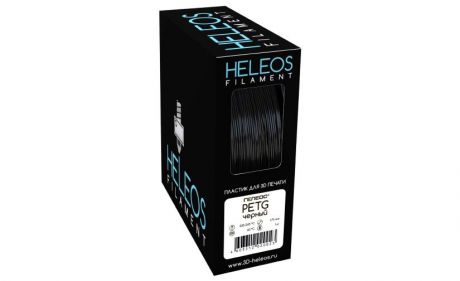 PETG пластик Heleos 1.75 мм черный 1 кг