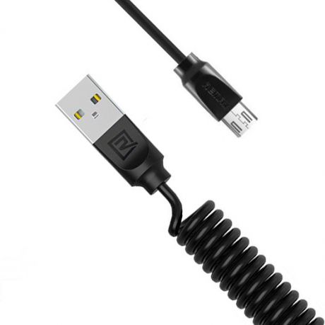 Кабель USB - micro USB 1м витой Remax Radiance Pro RC-117m - Черный