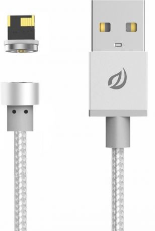 Магнитный кабель USB - Lightning WSKEN X-cable Round - Серый