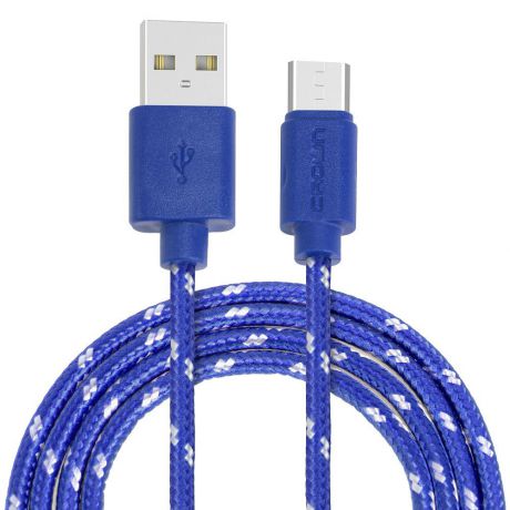 Кабель для зарядки и передачи данных Crown Micro USB - microUSB, CMCU-3042M, blue