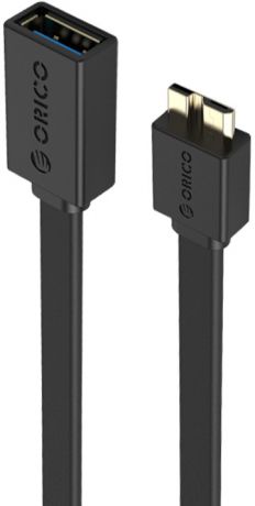 Кабель Orico COF3-15 (USB3.0/micro-USB3.0, 15см, плоский, черный)