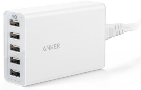 сетевое зарядное устройство PowerPort 5 40W 5Port USB Charger for EU (White) (ритейл)