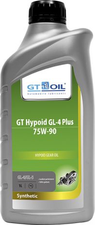 Трансмиссионное масло GT OIL GT Hypoid GL-4 Plus, SAE 75W-90, API GL-4/GL-5, 1 л, 75W-90, 8809059407981
