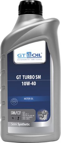 Моторное масло GT OIL GT Turbo SM, SAE 10W-40, API SM,SN/CF, 1 л, 10W-40, 8809059407011