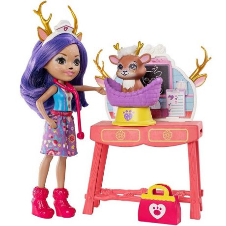 Кукла со зверушкой и тематическим набором (Mattel Enchantimals GBX04)
