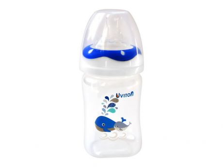 Бутылочка для кормления UVITON Бутылочка с широким горлышком голубой
